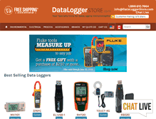 Tablet Screenshot of dataloggerstore.com